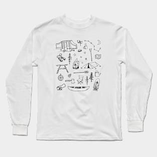 Simple camping Long Sleeve T-Shirt